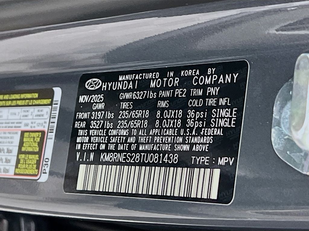 2026 Hyundai Palisade SEL Premium 7 Passenger