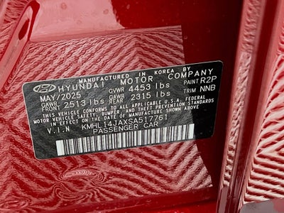 2025 Hyundai Sonata SEL Convenience