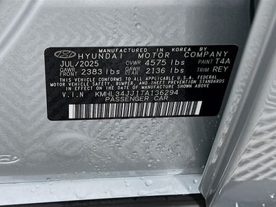 2026 Hyundai Sonata Hybrid SEL