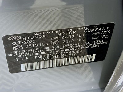 2026 Hyundai Sonata SEL Sport