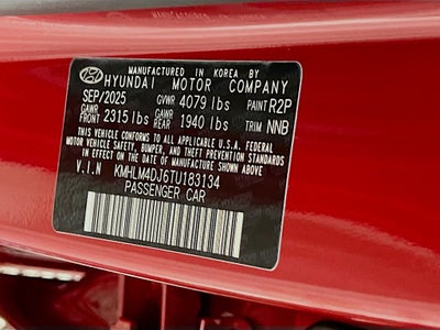 2026 Hyundai Elantra Hybrid Blue