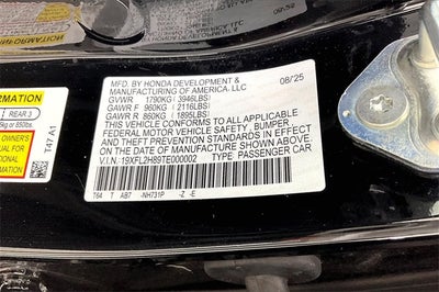 2026 Honda Civic Sport