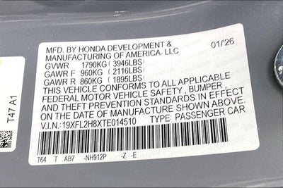 2026 Honda Civic Sport