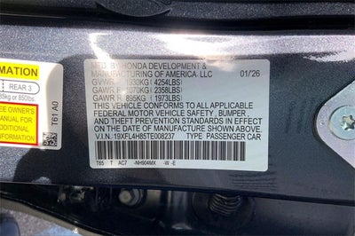 2026 Honda Civic Hybrid Sport