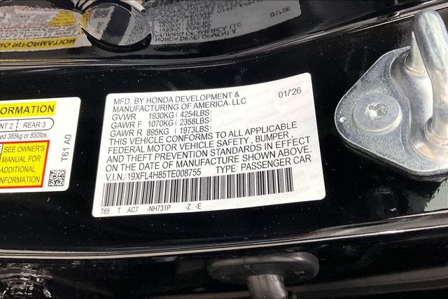 2026 Honda Civic Hybrid Sport