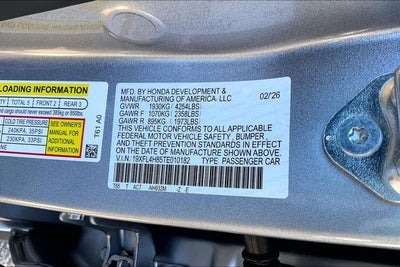 2026 Honda Civic Hybrid Sport