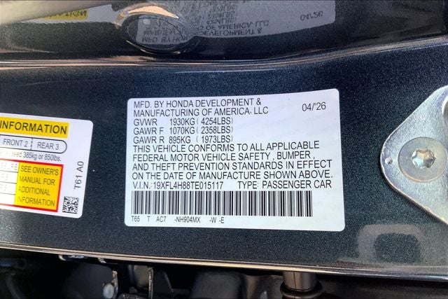 2026 Honda Civic Hybrid Sport