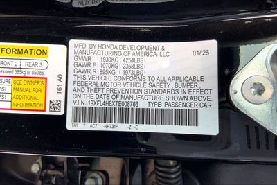 2026 Honda Civic Hybrid Sport