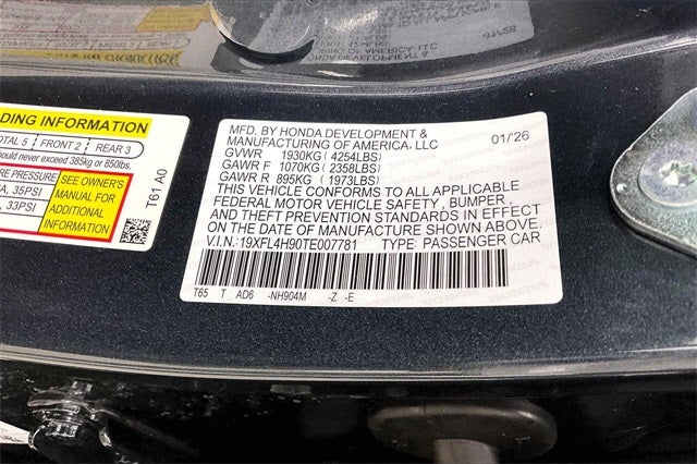 2026 Honda Civic Hybrid Sport Touring