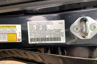 2026 Honda Civic Hybrid Sport Touring