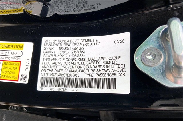 2026 Honda Civic Hybrid Sport Touring