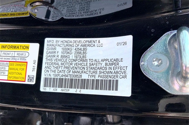 2026 Honda Civic Hybrid Sport Touring