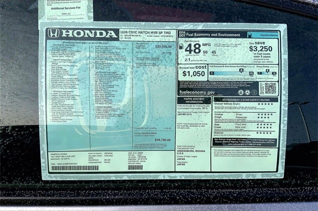 2026 Honda Civic Hybrid Sport Touring