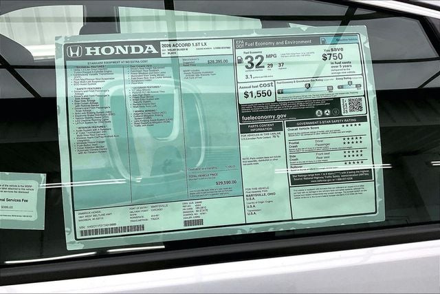 2026 Honda Accord LX