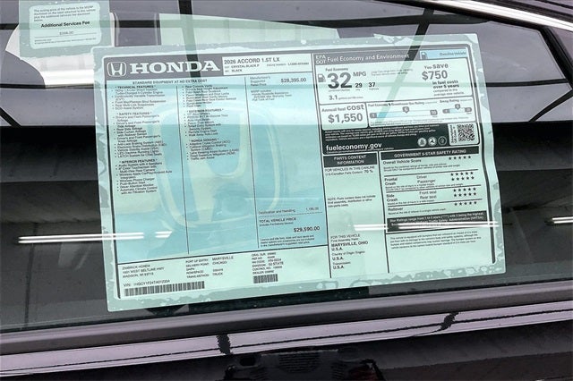 2026 Honda Accord LX