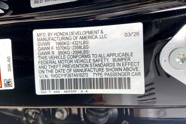 2026 Honda Accord LX