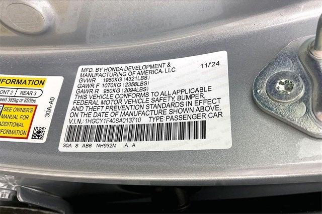 2025 Honda Accord SE