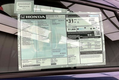 2026 Honda Accord SE