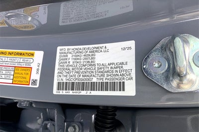 2025 Honda Accord Hybrid Sport