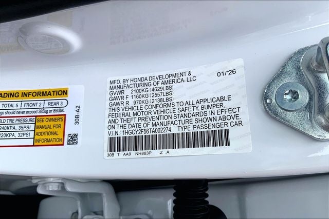 2026 Honda Accord Hybrid Sport