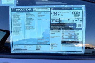 2026 Honda Accord Hybrid Sport