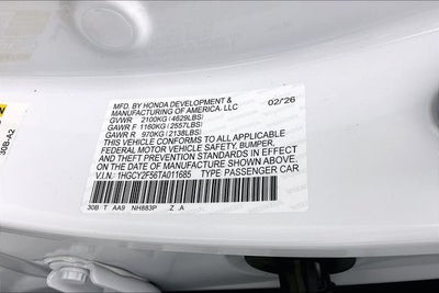 2026 Honda Accord Hybrid Sport