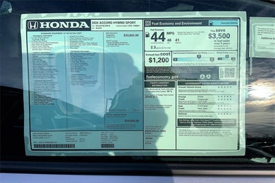 2025 Honda Accord Hybrid Sport