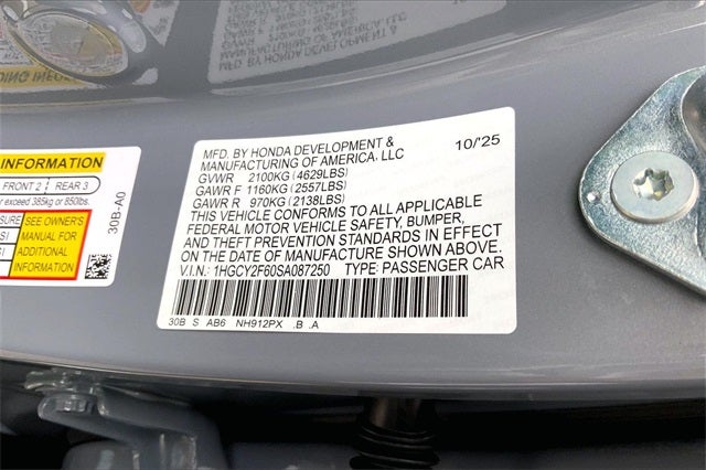 2025 Honda Accord Hybrid EX-L