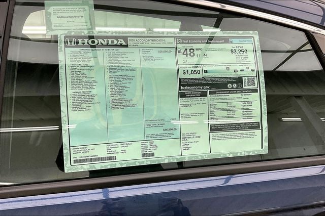 2026 Honda Accord Hybrid EX-L