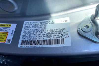 2025 Honda Accord Hybrid EX-L