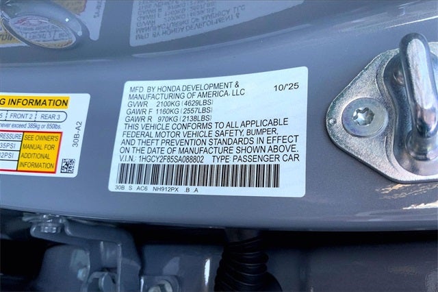 2025 Honda Accord Hybrid Touring