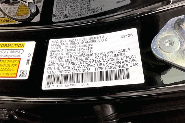 2026 Honda Accord Hybrid Touring