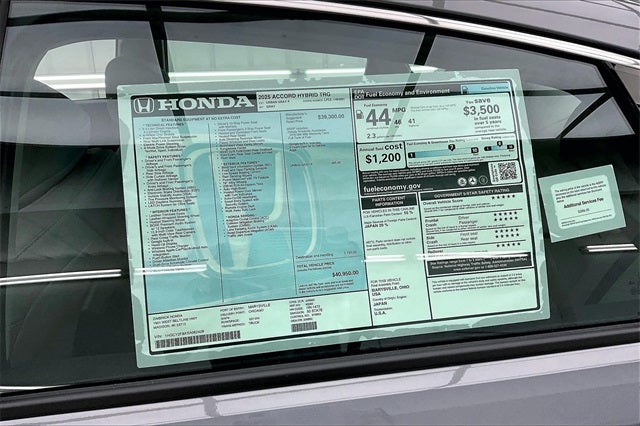 2025 Honda Accord Hybrid Touring