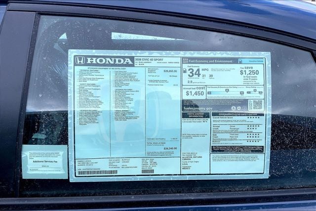 2026 Honda Civic Sport