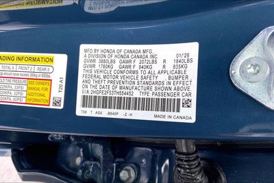 2026 Honda Civic Sport