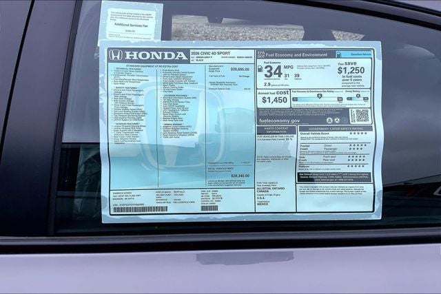 2026 Honda Civic Sport