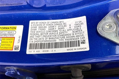 2024 Honda Civic Sport