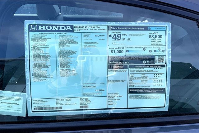 2026 Honda Civic Hybrid Sport Touring