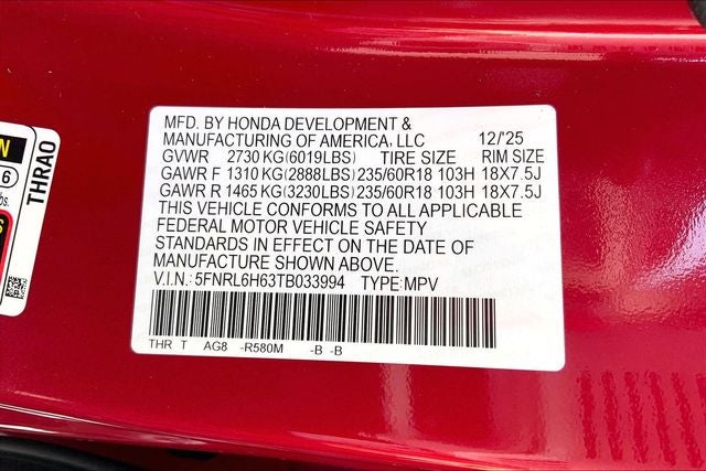 2026 Honda Odyssey EX-L