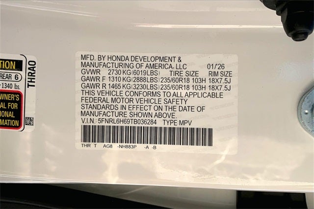 2026 Honda Odyssey EX-L