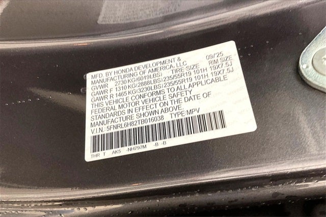 2026 Honda Odyssey Touring