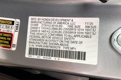 2026 Honda Odyssey Touring