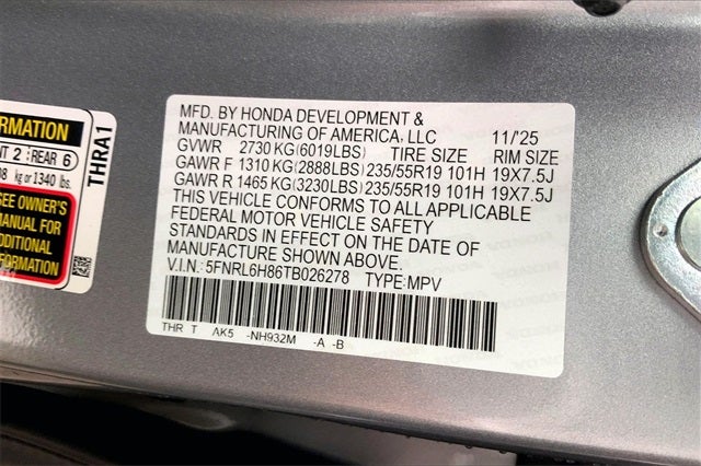 2026 Honda Odyssey Touring