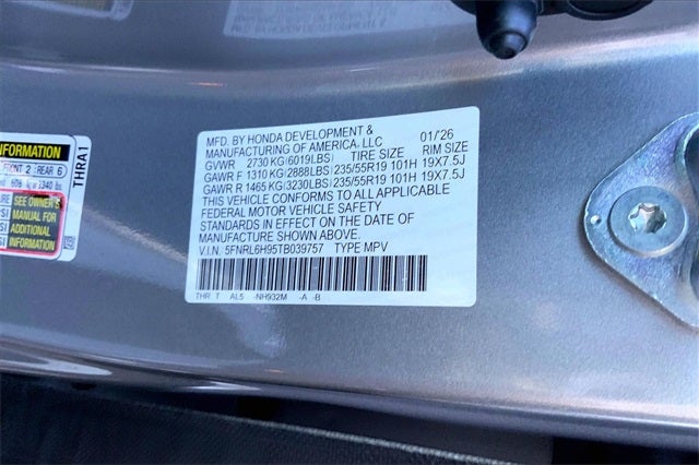 2026 Honda Odyssey Elite