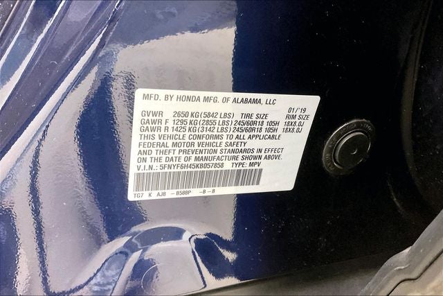 2019 Honda Pilot EX-L w/Navigation and Rear Entertainment System