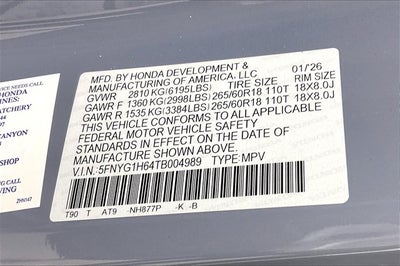 2026 Honda Pilot TrailSport