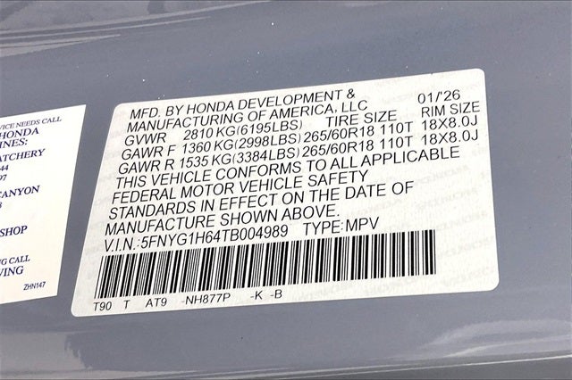 2026 Honda Pilot TrailSport