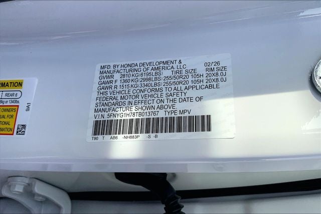 2026 Honda Pilot Touring