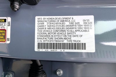 2026 Honda Ridgeline RTL