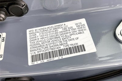 2026 Honda Ridgeline RTL